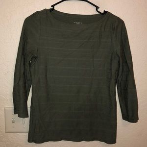 Talbots Green 3/4 sleeve top